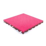 Premium legepladsflise 45 mm 500x500 mm pink