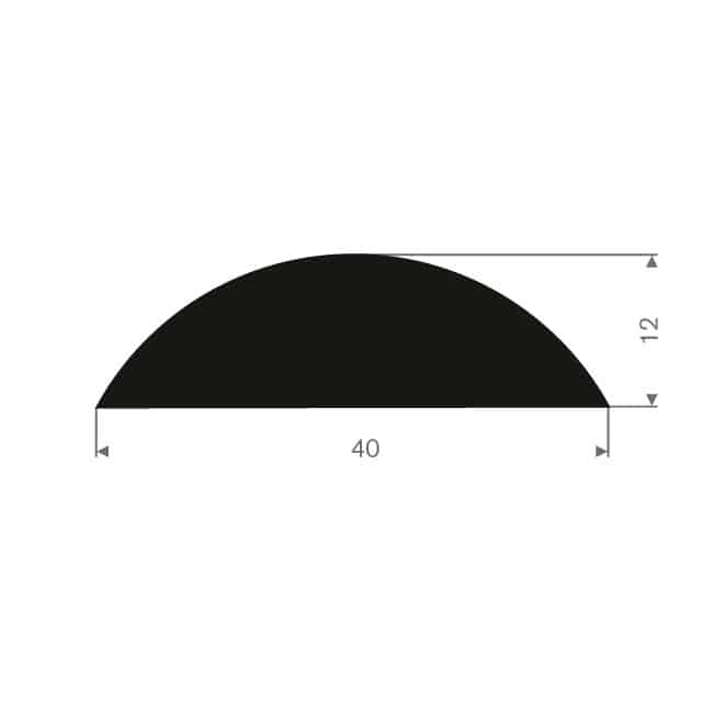 Fenderliste sort - Dansk Kvalitet